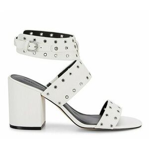 Rebecca Minkoff White Studded Block Heel Heels